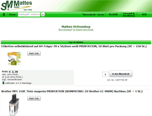 Tablet Screenshot of mattes-shop.de